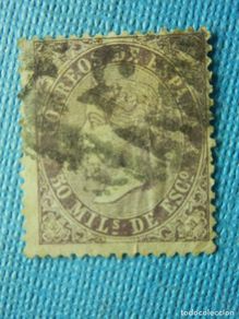 Briefmarken: Sello - España - Correos - Edifil 98 - 50 Mils - Milesimas de Escudo -